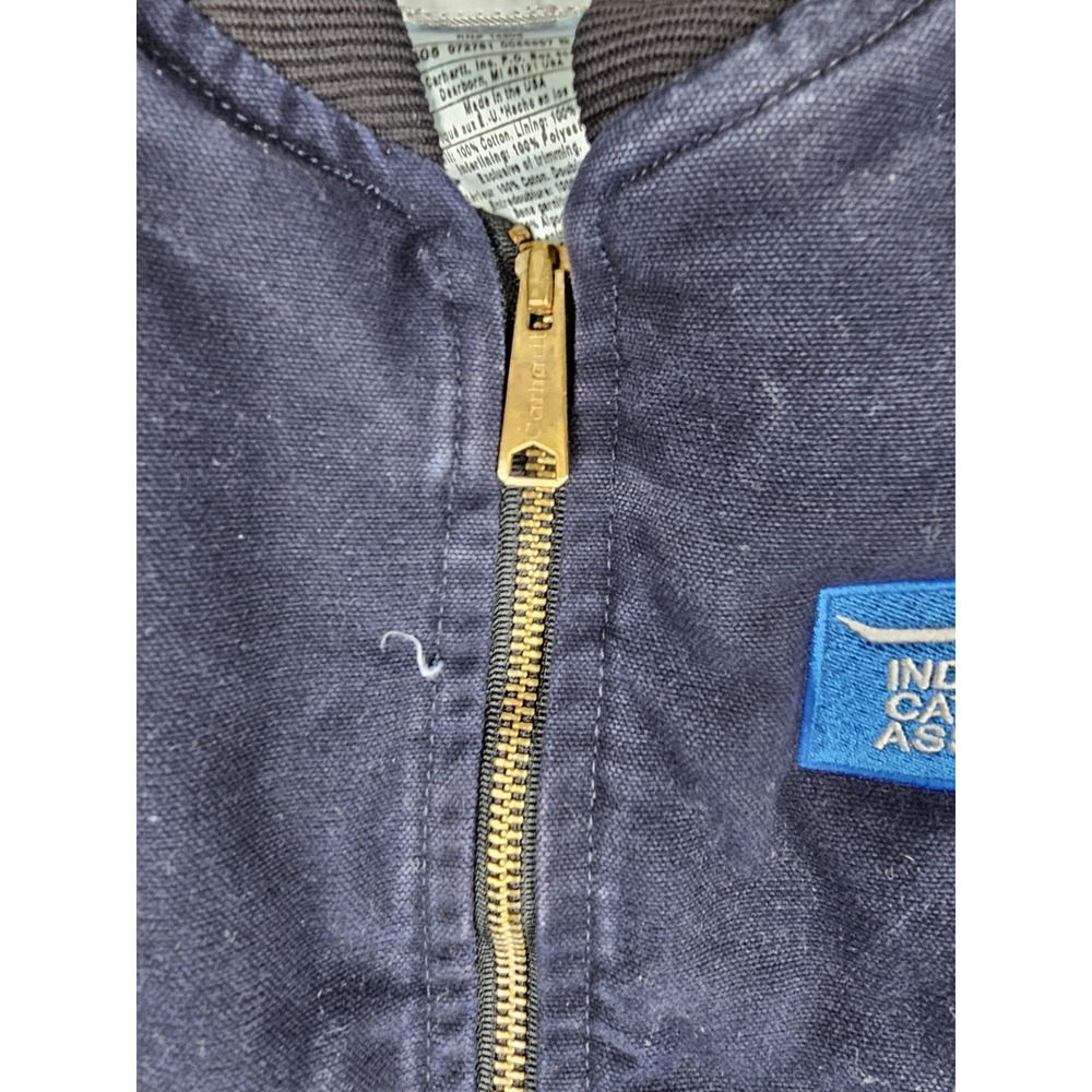 Vintage Carhartt Quilt-Lined Artic Vest "Midnight Blue" V02 MDT Mens LG USA Made - Picture 10 of 16